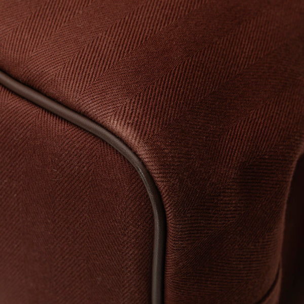 エルメス ヴァルパライソMM ハンドバッグ ブラウン トワルシェブロン キャンバス レディース HERMES 【中古】