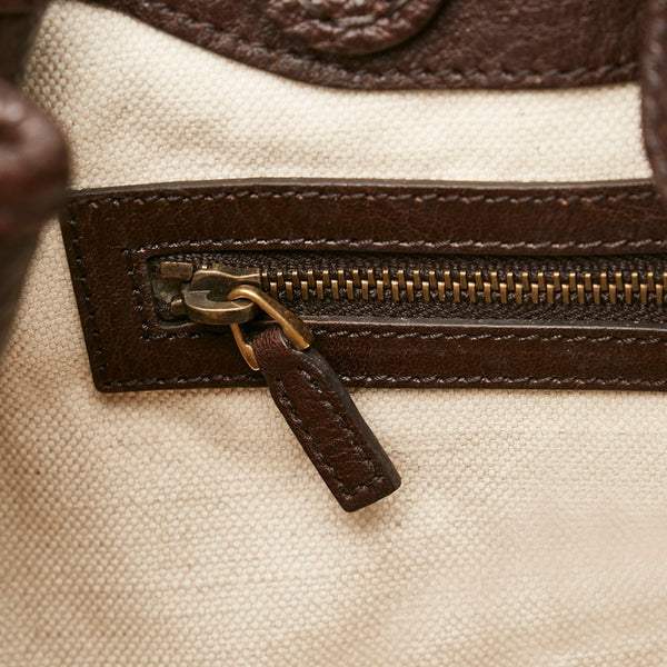 グッチ GGキャンバス ハンドバッグ 247183 ベージュ ブラウン キャンバス レザー レディース GUCCI 【中古】