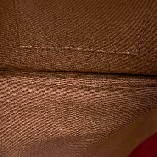 カルティエ マスト ハンドバッグ ショルダーバッグ2way ボルドー レザー レディース CARTIER 【中古】