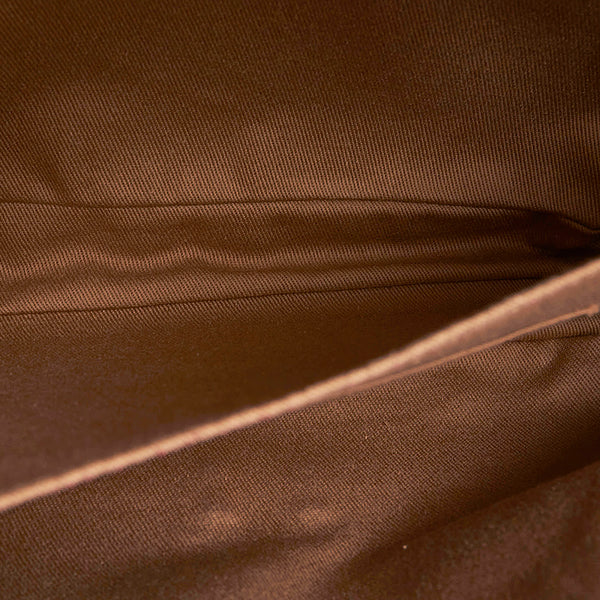 カルティエ マスト ハンドバッグ ショルダーバッグ2way ボルドー レザー レディース CARTIER 【中古】