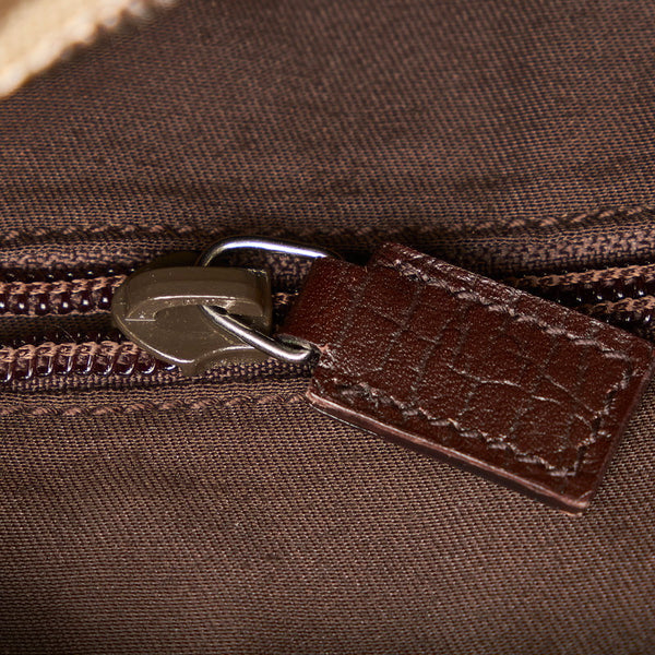 グッチ GGスプリーム 斜めがけ ショルダー 114291 ベージュ PVC レザー レディース GUCCI 【中古】