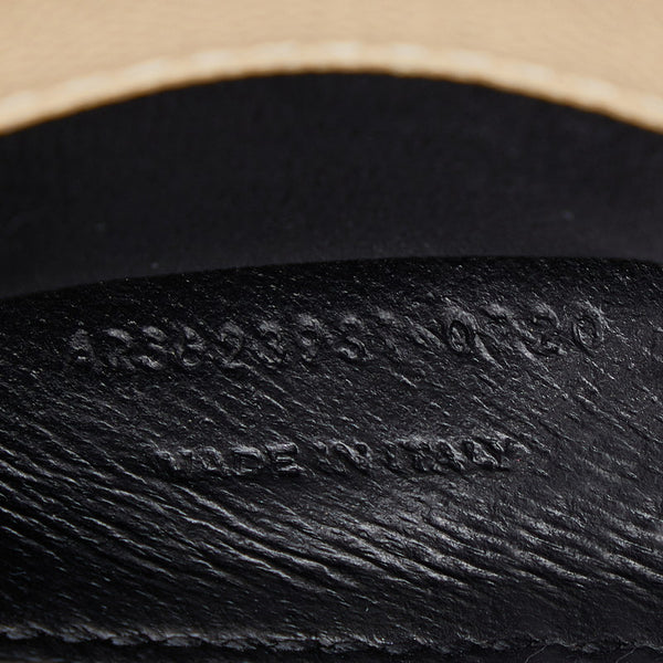 サンローラン カサンドラ トップハンドルバッグ YSLロゴ金具 ハンドバッグ ショルダーバッグ 2WAY 623937 ベージュ カーフスキン レディース SAINT LAURENT 【中古】