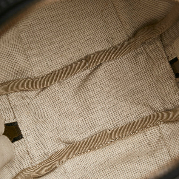 グッチ バスケットボールシェイプ ショルダーバッグ ハンドバッグ 2WAY 547855 ブラック レザー レディース GUCCI 【中古】