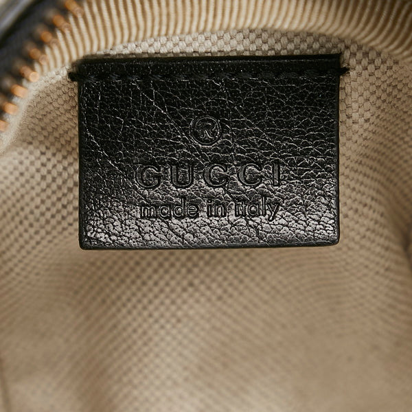 グッチ バスケットボールシェイプ ショルダーバッグ ハンドバッグ 2WAY 547855 ブラック レザー レディース GUCCI 【中古】