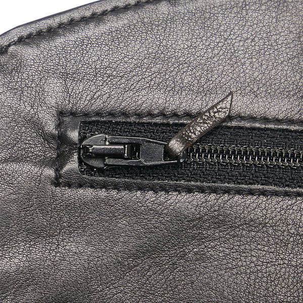 シャネル ココマーク チェーン ショルダーバッグ  ウォレット ブラック キャビアスキン レディース CHANEL 【中古】