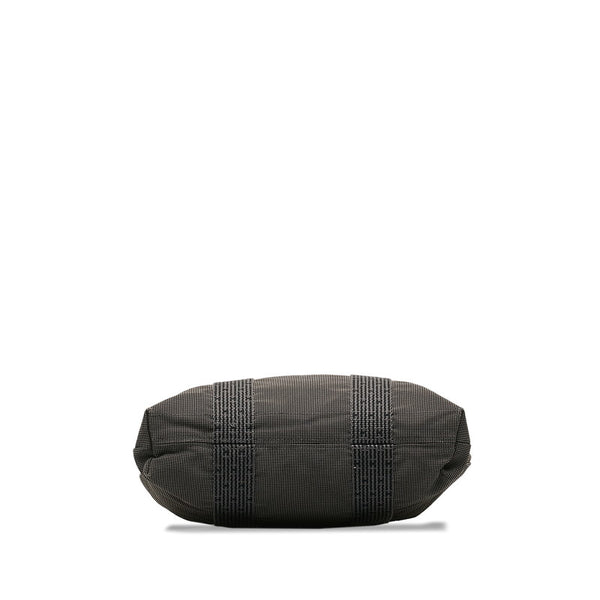 エルメス エールライン カバス トートバッグ グレー キャンバス レディース HERMES 【中古】