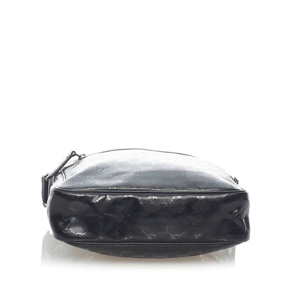 グッチ GGインプリメ ショルダーバッグ 201448 ブラック PVC レザー レディース GUCCI 【中古】