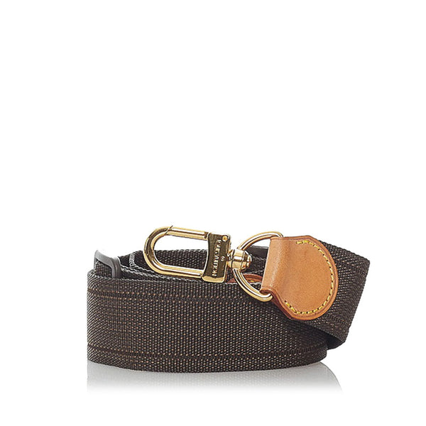 ルイ ヴィトン ショルダーストラップ P2959 ブラウン ナイロン レザー レディース LOUIS VUITTON 【中古】