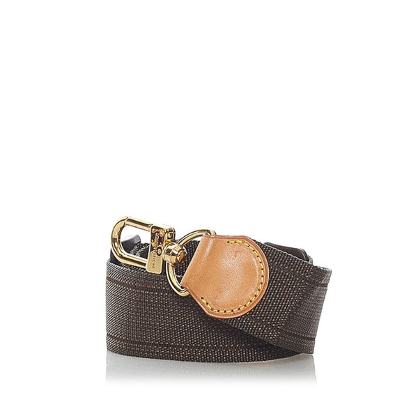 ルイ ヴィトン ショルダーストラップ P2959 ブラウン ナイロン レザー レディース LOUIS VUITTON 【中古】