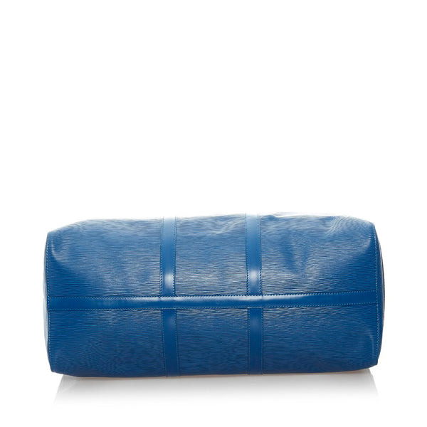 ルイ ヴィトン エピ キーポル 50 ボストンバッグ M42965 トレドブルー レザー レディース LOUIS VUITTON 【中古】