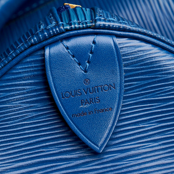 ルイ ヴィトン エピ キーポル 50 ボストンバッグ M42965 トレドブルー レザー レディース LOUIS VUITTON 【中古】