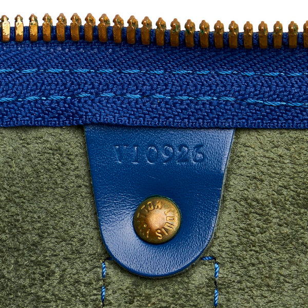 ルイ ヴィトン エピ キーポル 50 ボストンバッグ M42965 トレドブルー レザー レディース LOUIS VUITTON 【中古】