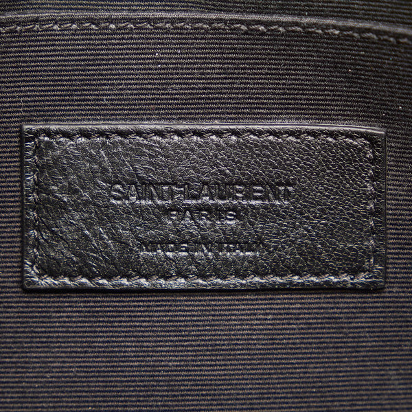 サンローラン ブラック レザー クラッチバッグ メンズ SAINT LAURENT 【中古】