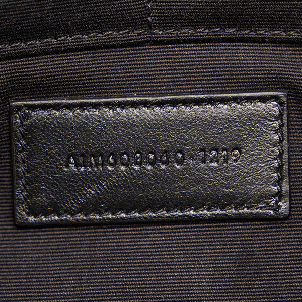 サンローラン ブラック レザー クラッチバッグ メンズ SAINT LAURENT 【中古】