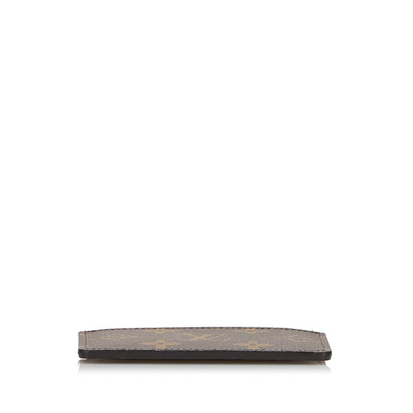 ルイ ヴィトン モノグラム ポルト カルト サーンプル  カードケース M60703 フューシャ ブラウン PVC レザー レディース LOUIS VUITTON 【中古】