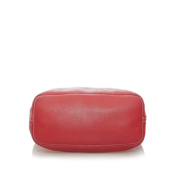 プラダ ワンショルダー BR4712 レッド FUOCO レザー レディース PRADA 【中古】