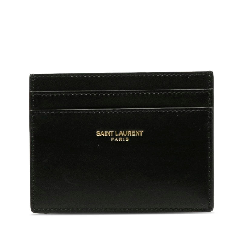 サンローラン カードケース 名刺入れ 375946 ブラック レザー メンズ SAINT LAURENT 【中古】