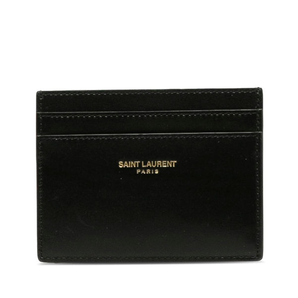サンローラン カードケース 名刺入れ 375946 ブラック レザー メンズ SAINT LAURENT 【中古】