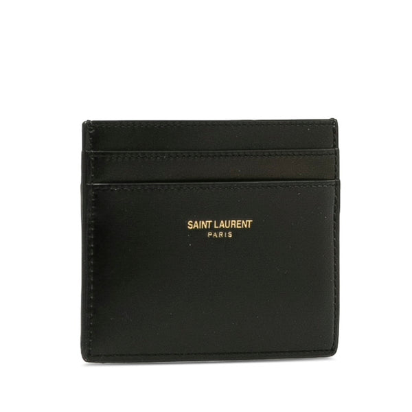 サンローラン カードケース 名刺入れ 375946 ブラック レザー メンズ SAINT LAURENT 【中古】