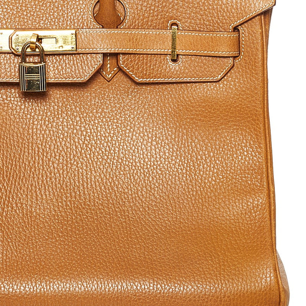 エルメス バーキン 35 ゴールド金具 ハンドバッグ ナチュラル アルデンヌ レディース HERMES 【中古】