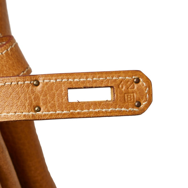 エルメス バーキン 35 ゴールド金具 ハンドバッグ ナチュラル アルデンヌ レディース HERMES 【中古】