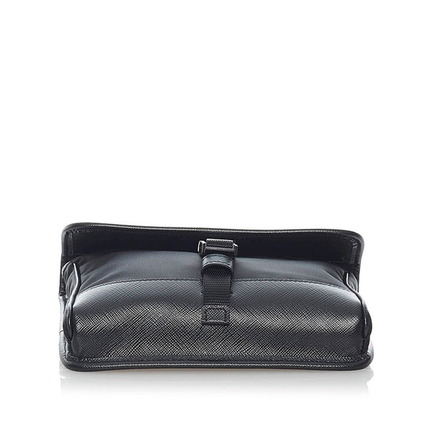 プラダ フォンケース ショルダーバッグ 2ZH108 ネロ ナイロン レザー メンズ PRADA 【中古】