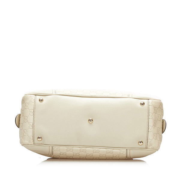 グッチ グッチシマ プリンシー ハンドバッグ 161720 ベージュ レザー レディース GUCCI 【中古】