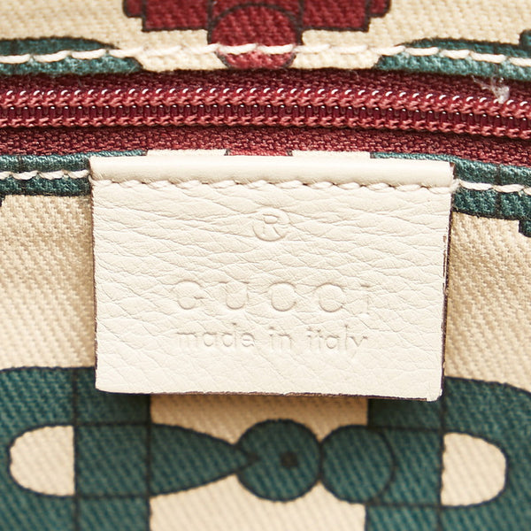 グッチ グッチシマ プリンシー ハンドバッグ 161720 ベージュ レザー レディース GUCCI 【中古】