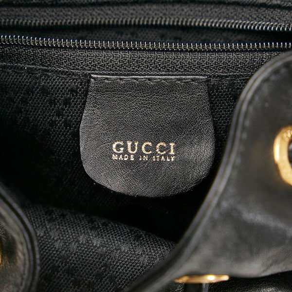 グッチ バンブー リュック バックパック 003 2058 ブラック レザー レディース GUCCI 【中古】