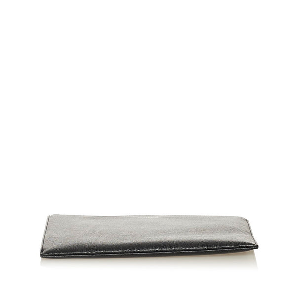 サンローラン クラッチバッグ ブラック レザー レディース SAINT LAURENT 【中古】