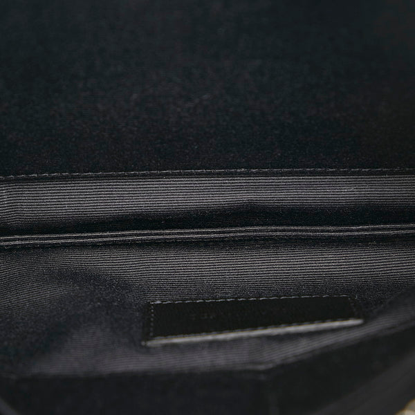 サンローラン クラッチバッグ ブラック レザー レディース SAINT LAURENT 【中古】