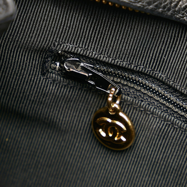 シャネル ココマーク チェーン ショルダーバッグ ブラック キャビアスキン レディース CHANEL 【中古】