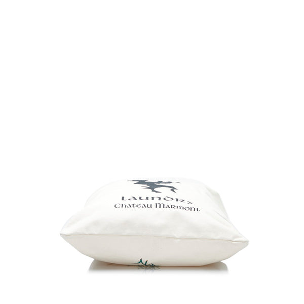 グッチ シャトーマーモント ドローストリングス ハンドバッグ トートバッグ 552403 ホワイト  キャンバス レザー レディース GUCCI 【中古】