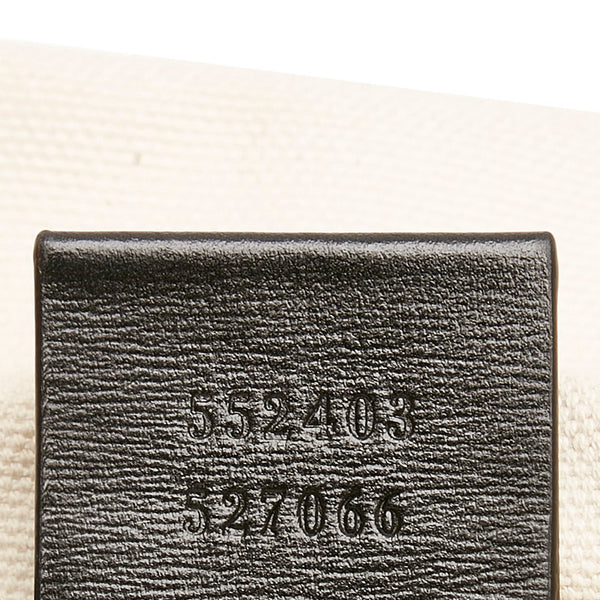 グッチ シャトーマーモント ドローストリングス ハンドバッグ トートバッグ 552403 ホワイト  キャンバス レザー レディース GUCCI 【中古】