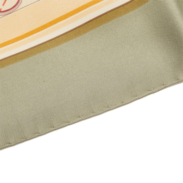 エルメス カレ90 www.hermes.com エルメス ドットコム スカーフ ライトグリーン マルチカラー シルク レディース HERMES 【中古】
