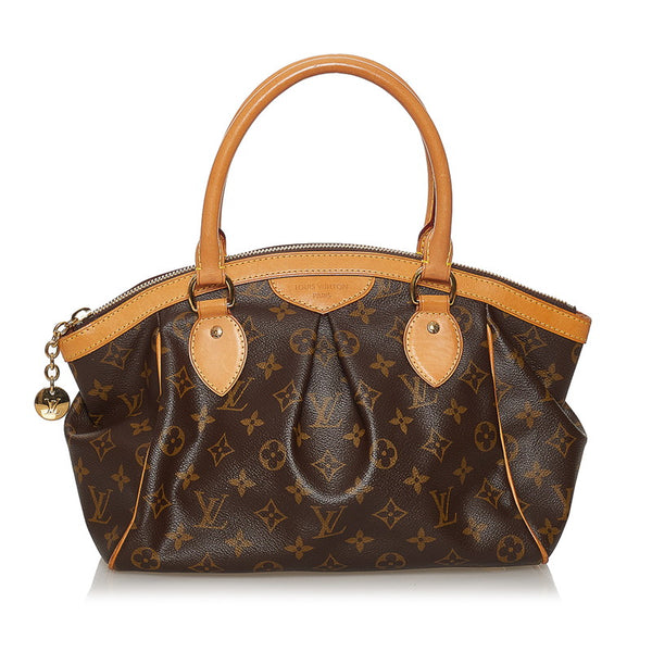 ルイ ヴィトン モノグラム ティボリPM ハンドバッグ M40143 ブラウン PVC レザー レディース LOUIS VUITTON 【中古】