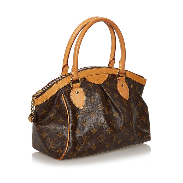 ルイ ヴィトン モノグラム ティボリPM ハンドバッグ M40143 ブラウン PVC レザー レディース LOUIS VUITTON 【中古】