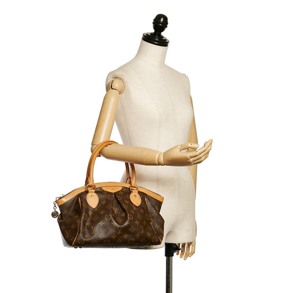 ルイ ヴィトン モノグラム ティボリPM ハンドバッグ M40143 ブラウン PVC レザー レディース LOUIS VUITTON 【中古】