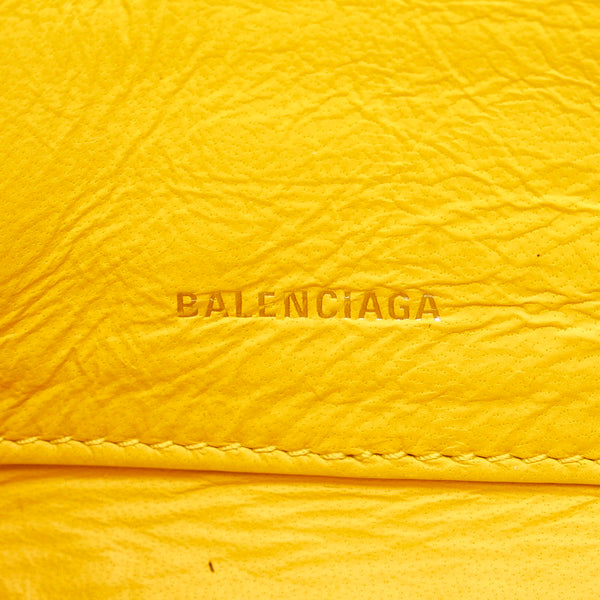バレンシアガ トライアングル 476976 4005 ライトブルー レザー クラッチバッグ レディース BALENCIAGA 【中古】