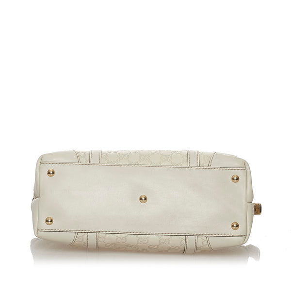 グッチ グッチシマ トートバッグ 257069 オフホワイト レザー レディース GUCCI 【中古】