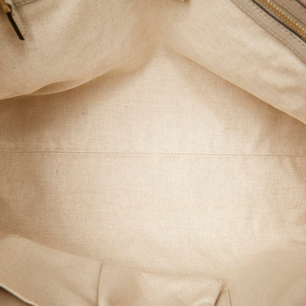 グッチ グッチシマ トートバッグ 257069 オフホワイト レザー レディース GUCCI 【中古】