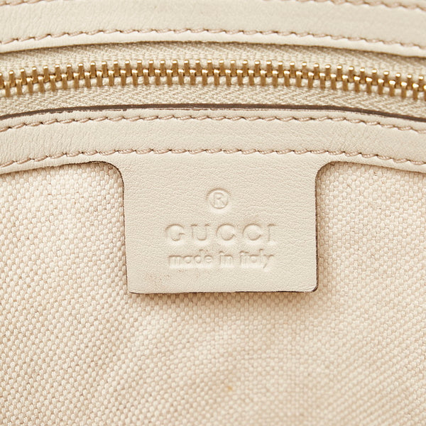 グッチ グッチシマ トートバッグ 257069 オフホワイト レザー レディース GUCCI 【中古】