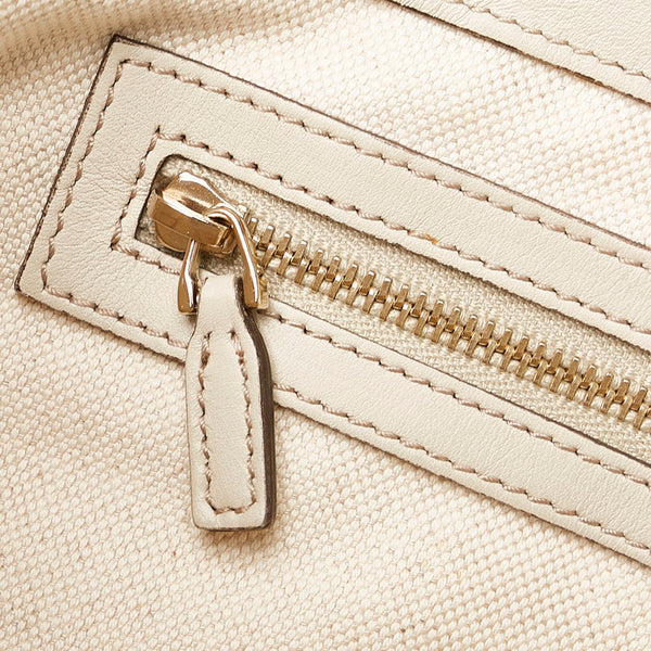 グッチ グッチシマ トートバッグ 257069 オフホワイト レザー レディース GUCCI 【中古】