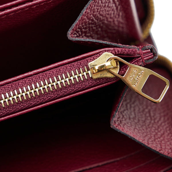 ルイ ヴィトン モノグラム アンプラント ジッピー 長財布 M60549 オロール ピンクパープル レザー レディース LOUIS VUITTON 【中古】