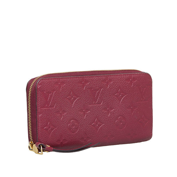 ルイ ヴィトン モノグラム アンプラント ジッピー 長財布 M60549 オロール ピンクパープル レザー レディース LOUIS VUITTON 【中古】