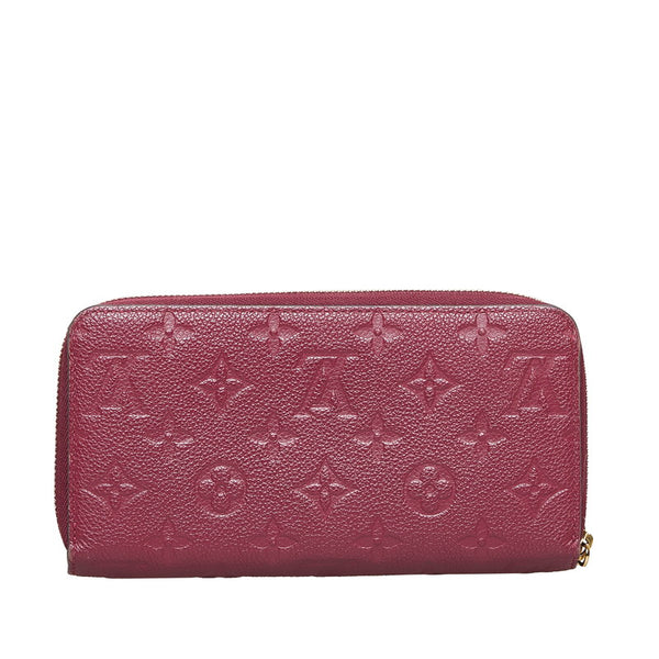 ルイ ヴィトン モノグラム アンプラント ジッピー 長財布 M60549 オロール ピンクパープル レザー レディース LOUIS VUITTON 【中古】