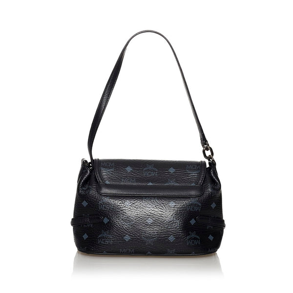 エム シー エム ヴィセトス ハンドバッグ ショルダーバッグ 2WAY ブラック レザー レディース MCM 【中古】