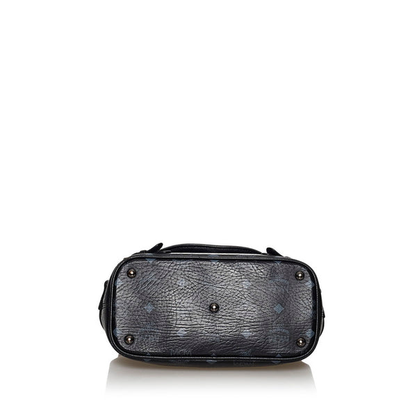 エム シー エム ヴィセトス ハンドバッグ ショルダーバッグ 2WAY ブラック レザー レディース MCM 【中古】