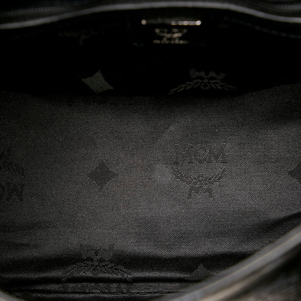 エム シー エム ヴィセトス ハンドバッグ ショルダーバッグ 2WAY ブラック レザー レディース MCM 【中古】