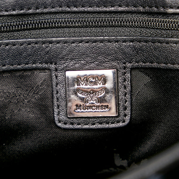 エム シー エム ヴィセトス ハンドバッグ ショルダーバッグ 2WAY ブラック レザー レディース MCM 【中古】